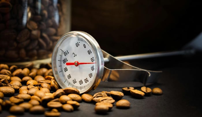 Coffee and barista equipment, thermometer